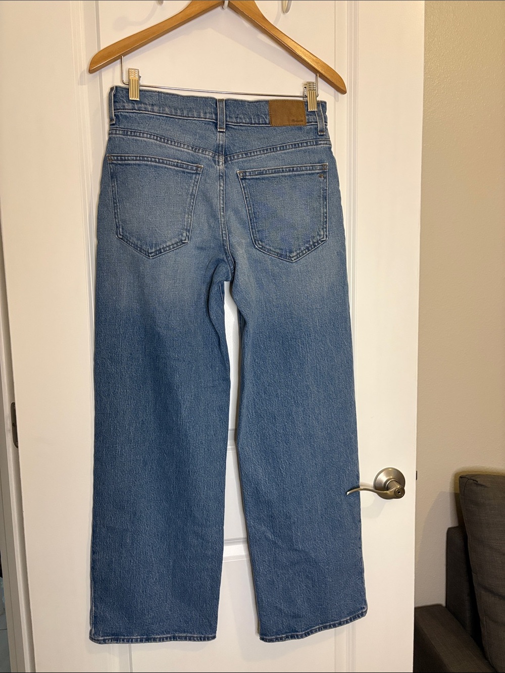 Madewell The Perfect Vintage Mid-Rise Wide-Leg Jean Almanza Wash Blue Size 27 - Picture 10 of 15